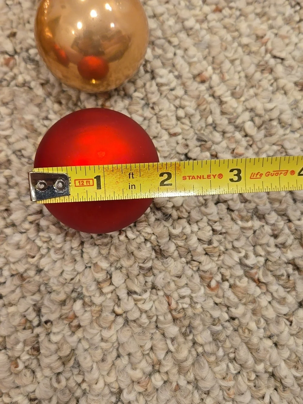 TARGET VINTAGE Red & Gold Glass Ornaments - Set of 15
